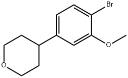 4-(4-bromo-3-methoxyphenyl)tetrahydro-2H-pyran Structure