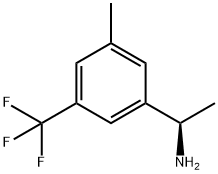 (R)-1-(3-methyl-5-(trifluoromethyl)phenyl)ethanamine 구조식 이미지