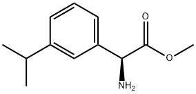 METHYL (2S)-2-AMINO-2-[3-(PROPAN-2-YL)PHENYL]ACETATE Structure