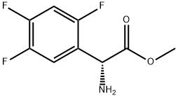 METHYL (2R)-2-AMINO-2-(2,4,5-TRIFLUOROPHENYL)ACETATE Structure