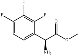 METHYL (2S)-2-AMINO-2-(2,3,4-TRIFLUOROPHENYL)ACETATE 구조식 이미지