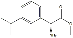 METHYL (2R)-2-AMINO-2-[3-(PROPAN-2-YL)PHENYL]ACETATE 구조식 이미지