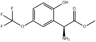 METHYL (2S)-2-AMINO-2-[2-HYDROXY-5-(TRIFLUOROMETHOXY)PHENYL]ACETATE Structure