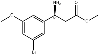 METHYL (3S)-3-AMINO-3-(3-BROMO-5-METHOXYLPHENYL)PROPANOATE Structure