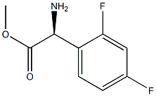 METHYL(2S)-2-AMINO-2-(2,4-DIFLUOROPHENYL)ACETATE Structure
