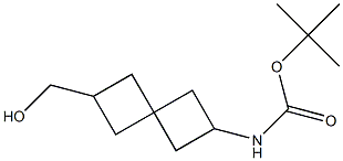 tert-butyl (6-(hydroxymethyl)spiro[3.3]heptan-2-yl)carbamate Structure