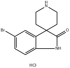 5-Bromospiro[Indoline-3,4'-Piperidin]-2-One Hydrochloride 구조식 이미지