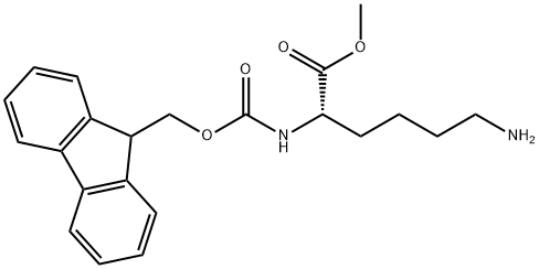 L-Lysine, N2-[(9H-fluoren-9-ylmethoxy)carbonyl]-, methyl ester Structure