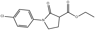 ethyl 1-(4-chlorophenyl)-2-oxopyrrolidine-3-carboxylate* 구조식 이미지