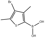 Boronic acid, B-(4-bromo-3,5-dimethyl-2-thienyl)- 구조식 이미지