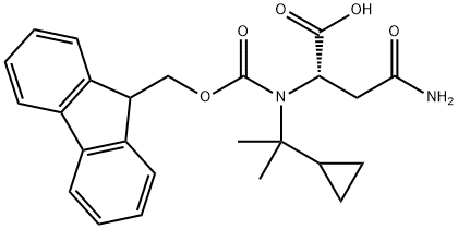 (2S)-3-[(2-cyclopropylpropan-2-yl)carbamoyl]-2-({[(9H-fluoren-9-yl)methoxy]carbonyl}amino)propanoic acid Structure