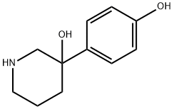 3-Piperidinol, 3-(4-hydroxyphenyl)- 구조식 이미지
