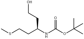 Boc-(R)-3-amino-5-(methylthio)pentan-1-ol Structure