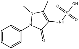(1,5-dimethyl-3-oxo-2-phenyl-2,3-dihydro-1H-pyrazol-4-yl)-sulfamic acid Structure