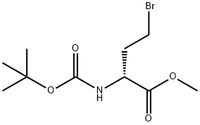 (R)-2-(Boc-amino)-4-bromobutyric acid methyl ester 구조식 이미지