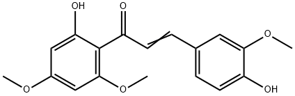 2-Propen-1-one, 1-(2-hydroxy-4,6-dimethoxyphenyl)-3-(4-hydroxy-3-methoxyphenyl)- Structure