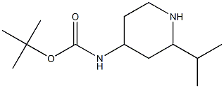 tert-butyl (2-isopropylpiperidin-4-yl)carbamate Structure