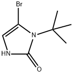 5-bromo-1-(tert-butyl)-1,3-dihydro-2H-imidazol-2-one 구조식 이미지