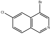 4-bromo-6-chloroisoquinoline Structure