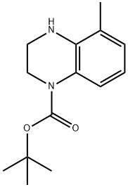 tert-butyl 5-methyl-1,2,3,4-tetrahydroquinoxaline-1-carboxylate 구조식 이미지