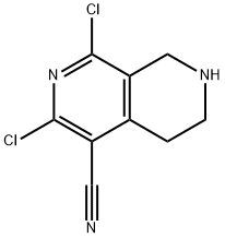 1,3-dichloro-5,6,7,8-tetrahydro-2,7-naphthyridine-4-carbonitrile Structure