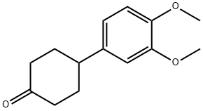 4-(3,4-Dimethoxyphenyl)cyclohexanone Structure