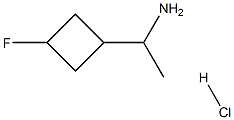 1-(3-fluorocyclobutyl)ethan-1-amine hydrochloride Structure