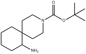 tert-butyl 7-amino-3-azaspiro[5.5]undecane-3-carboxylate 구조식 이미지