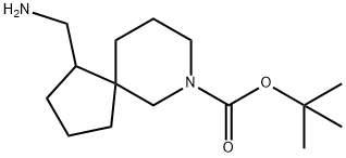 tert-butyl 1-(aminomethyl)-7-azaspiro[4.5]decane-7-carboxylate Structure