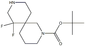 tert-butyl 7,7-difluoro-2,9-diazaspiro[5.5]undecane-2-carboxylate Structure