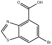 4-Benzothiazolecarboxylic acid, 6-bromo- Structure