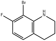 8-Bromo-7-fluoro-1,2,3,4-tetrahydro-quinoline Structure