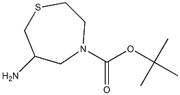 tert-butyl 6-amino-1,4-thiazepane-4-carboxylate Structure