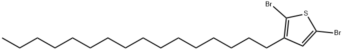 2,5-Dibromo-3-hexadecylthiophene 구조식 이미지