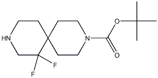 tert-butyl 7,7-difluoro-3,9-diazaspiro[5.5]undecane-3-carboxylate Structure