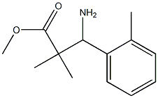 METHYL-3-AMINO-2,2-DIMETHYL-3-(2-METHYLPHENYL)PROPANOATE Structure