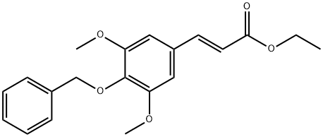 Ethyl (E)-3-[4-(Benzyloxy)-3,5-dimethoxyphenyl]acrylate 구조식 이미지