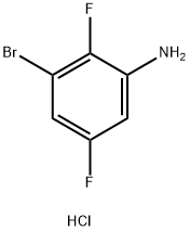 3-bromo-2,5-difluoroaniline hydrochloride Structure