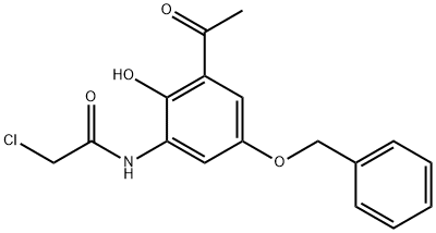 N-(3-Acetyl-5-(benzyloxy)-2-hydroxyphenyl)-2-chloroacetamide Structure