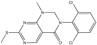 3-(2,6-dichlorophenyl)-1-methyl-7-(methylsulfanyl)-1H,2H,3H,4H-pyrimido[4,5-d][1,3]diazin-4-one Structure