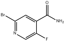 2-bromo-5-fluoroisonicotinamide Structure