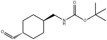 trans-4-[(Boc-amino)methyl]cyclohexanecarbaldehyde Structure