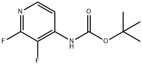 (2,3-Difluoro-pyridin-4-yl)-carbamic acid tert-butyl ester 구조식 이미지