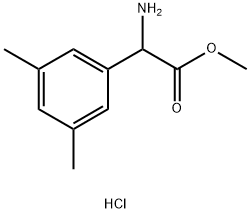 METHYL2-AMINO-2-(3,5-DIMETHYLPHENYL)ACETATE HYDROCHLORIDE Structure