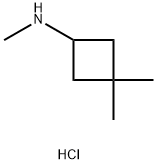 N,3,3-trimethylcyclobutan-1-amine hydrochloride Structure