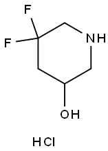 5,5-difluoropiperidin-3-ol hydrochloride 구조식 이미지