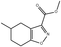 1,2-Benzisoxazole-3-carboxylic acid, 4,5,6,7-tetrahydro-5-methyl-, methyl ester Structure