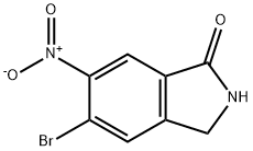 5-bromo-6-nitro-2,3-dihydro-1H-isoindol-1-one Structure