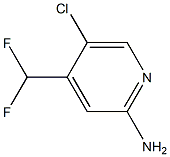 5-chloro-4-(difluoromethyl)pyridin-2-amine Structure