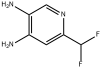 3,4-Pyridinediamine, 6-(difluoromethyl)- 구조식 이미지